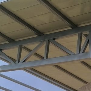 Cubierta metálica continua standing seam microperforada